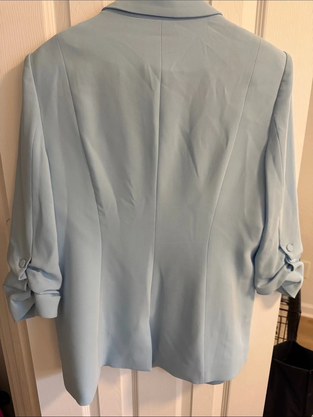cinq a sept Light Blue Single-Button Blazer - Picture 4 of 4